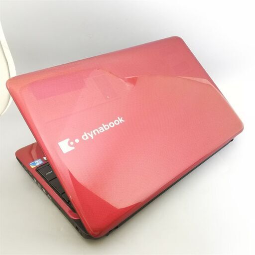 人気な赤 Windows10 搭載 中古良品 15型 東芝 dynabook TX/66MRD