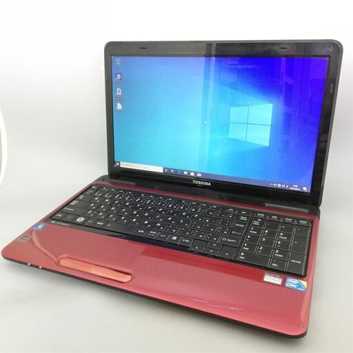 人気な赤 Windows10 搭載 中古良品 15型 東芝 dynabook TX/66MRD ノートパソコン Core i5 4GB 750GB Blu-ray 無線 WiFi Office