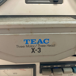 超レトロ商品 テープステレオデッキ TEAC X-3 通電確認のみ