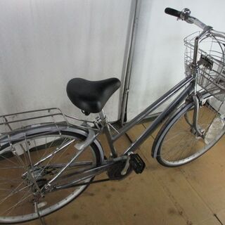 ★14500円★ブリヂストン　アルベルトライト　シルバー　5段★ 中古自転車 B438 【27インチ 】