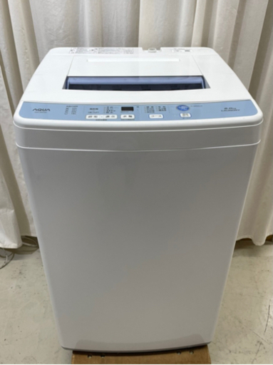 GM645【クリーニング済】洗濯機　アクア 6.0kg 2018年製 AQW-S60F 幅565.5×奥54×高89.5㎝　リサイクルショップ　ケイラック朝霞田島店　ケイラック　埼玉県　朝霞市　田島　和光市　志木市　新座市　富士見市　ふじみ野市　三芳町　戸田市　蕨市　さいたま市(岩槻以外)　川越市　所沢市　上尾市　東京都　板橋区　練馬区　清瀬市