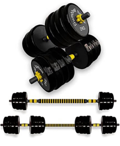 ダンベル 20kg 2個セット 40kg 可変式 バーベル スチール製 可変式ダンベル