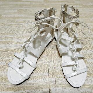 新品サンダル レディース Mサイズ 白 婦人靴  