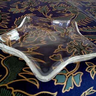 スター型　ガラス製小皿　6枚　新品未使用