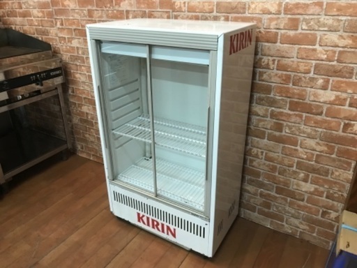サンヨー 冷蔵ショーケース SMR-48 スリムタイプ 冷蔵庫 瓶冷やし 90L 厨房 飲食店