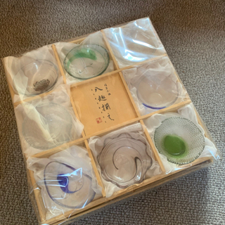 【ネット決済】硝子小鉢　八趣揃え　ガラス　小鉢　皿　セット