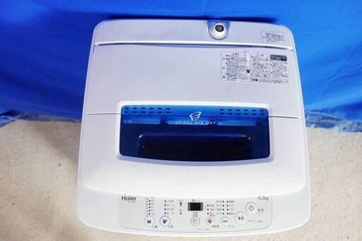 サマーセールオープン価格2017年式ハイアールJW-K42Mき4.2㎏✨全自動洗濯機✨「高濃度洗浄機能」搭載!!✨すすぎ一回設定搭載!!✨Y-0816-117✨