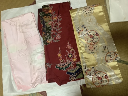振袖とバッグ草履帯セット