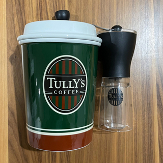 タリーズ●カップ型キャニスター & コーヒーミル　(ハリオ製)