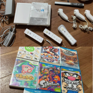 wii 本体＋リモコン＋ヌンチャク＋ソフト助かりハンドル