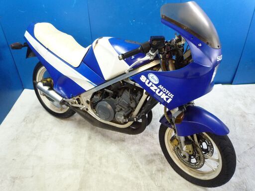 SUZUKI RG250ガンマ 青/白 格安提供車 要整備 部品取り車 決算大売り出し価格 期間限定 諸経費０円 激安 横浜 都筑 P-Yard