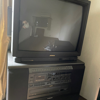 【ネット決済】ブラウン管TV カセットテープ　LD テー操作未確認