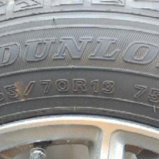 155/70R13 75Q　ホイール付きダンロップスタッドレスタイヤ　早いもの勝ちです。、2000円値下げしました。