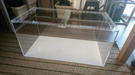 受け渡し予定者確定]90㎝アクリル水槽(底白、厚み6㎜)、ADAガーデン