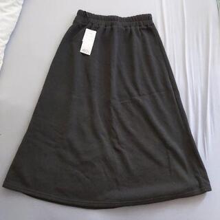 【新品未使用】スカート　LLサイズ　チャコールグレー