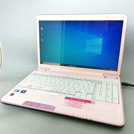 新品高速SSD搭載 ピンク色 ノートパソコン 中古美品 Windows10 16型ワイド 東芝 TX/67LPK Core i5 4GB Blu-ray 無線 Office済
