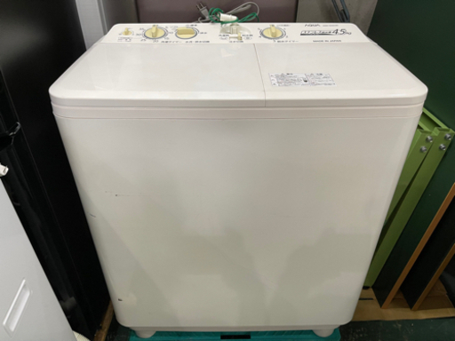 AQUA 二層式　洗濯機　2016年　4.5kg AQW-N450 中古