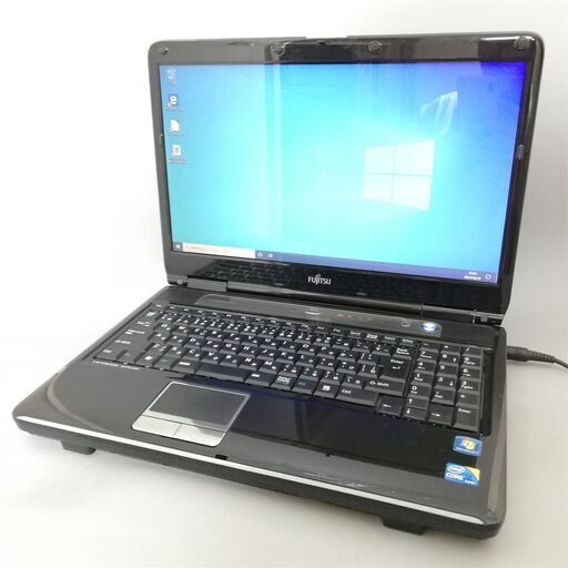 Windows10 中古良品 15型ワイド Fujitsu 富士通 AH550/3BH ノートパソコン Core i3 4GB 320GB DVDRW 無線 WiFi Office