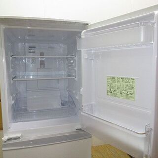 【中古】rr1602　シャープ　冷凍冷蔵庫　SJ-14E3-KW　137L　SHARP　冷蔵庫　冷凍庫　キーワードホワイト　2ドア　つけかえどっちもドア　霜取不要 SHARP（シャープ） 中古/LA-SJ14E3KW/冷蔵庫/137L/SHARP/シャープ/SJ