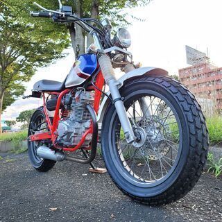 ホンダ FTR223 バイク タンク 青/白/赤トリコロール