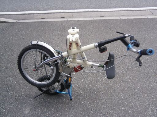 ☆中古品 美品 FUJI/フジ 折りたたみ自転車 Triple Folding Alumi  