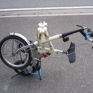 ☆中古品 美品 FUJI/フジ 折りたたみ自転車 Triple Folding Alumi Folding X Bike F16/R12インチ LEDライト付き 動作問題なし☆