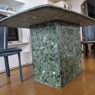 緑大理石ダイニングセット