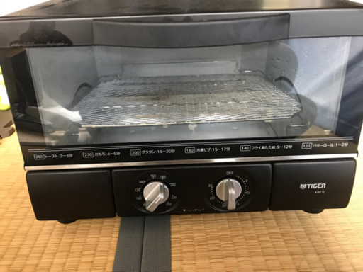 比較的美品　タイガーオーブントースター　KAE-G13N マットブラック