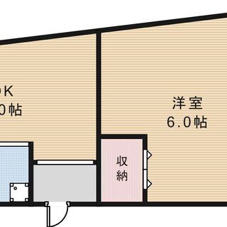 No153KN😊✨敷金•礼金無し😊✨１DK🍀角部屋❗️