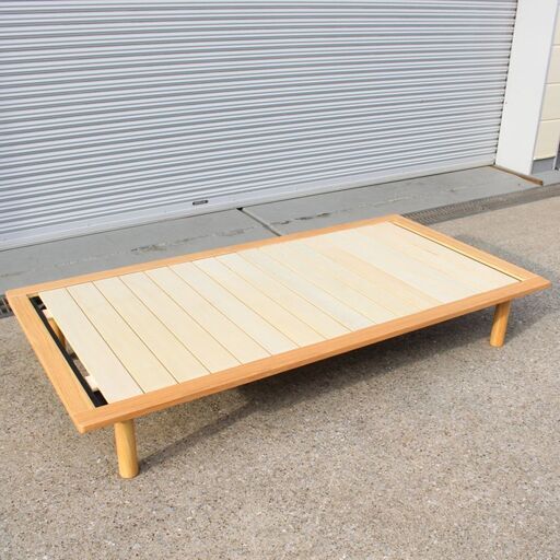 T641) 【現行品】 MUJI 無印良品 木製ベッドフレーム すのこベッド