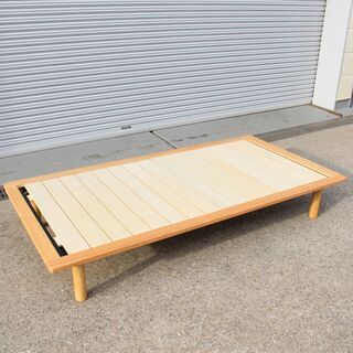 T641) 【現行品】 MUJI 無印良品 木製ベッドフレーム ...