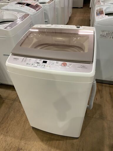 【愛品館市原店】AQUA 2018年製 7.0kg洗濯機 AQW-GV70G【管理I4S029457-104】