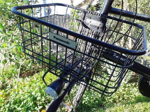 電動アシスト 21年1月購入 パナソニック BE-ELVS072 ブラック 前カゴ付