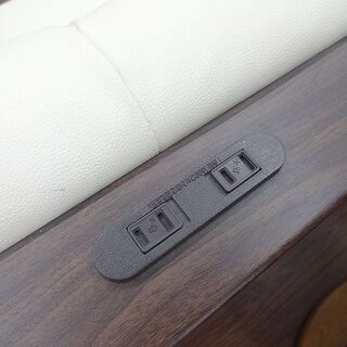 札幌 引き取り ニトリ ダイニングソファ/コーナーソファ コンセント付き ホワイト/白