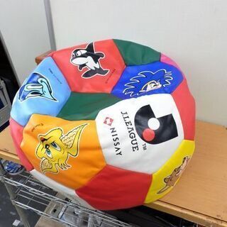長期保管品 Jリーグ サッカーボール型 クッション フットボール イス／チェア 当時物 札幌　西野