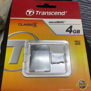 【取引終了】Transcend microSDHC class4...