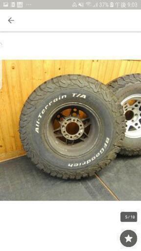 値下げしました~❗ランクル60に使用していた　タイヤ、ホイール、ナットセット 値下げしました~❗ランクル60に使用していた タイヤ、ホイール、ナット