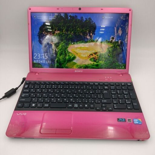SONY VAIO corei5　メモリ4G 　SSD240G　Webカメラ　CD/DVDブルーレイ読み書き　Wifi対応 　Windows10搭載  赤色