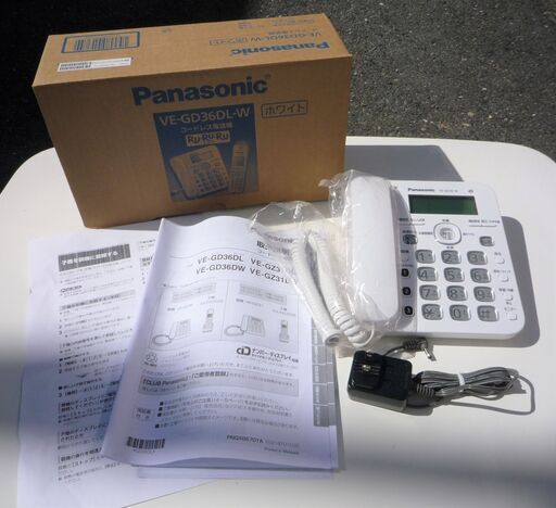 ☆パナソニック Panasonic VE-GD36 RuRuRu デジタルコードレス電話機◆着信を光ってお知らせ