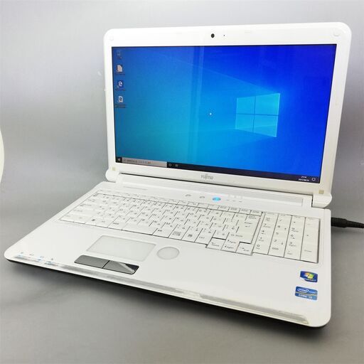 Windows10 中古良品 15型ワイド 富士通 AH54/D ノートパソコン Core i3 4GB 500GB DVDRW 無線 webカメラ Office 即使用可