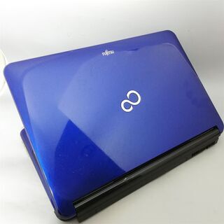 青色 新品高速SSD Windows10 搭載 中古良品 15型 Fujitsu 富士通 AH700
