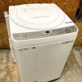 動作保証60日間あり】SHARP 2018年 ES-GE7B 7.0kg 洗濯機【管理KRS382