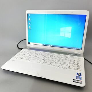 ホワイト色 新品高速SSD256GB ノートパソコン Windows10 美品 15型
