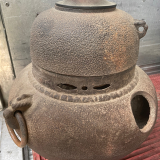 昔の火鉢茶釜セット