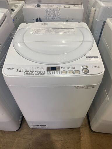 【愛品館市原店】SHARP 2019年製 7.0kg洗濯機 ES-KS70V-W【管理I4S029546-104】
