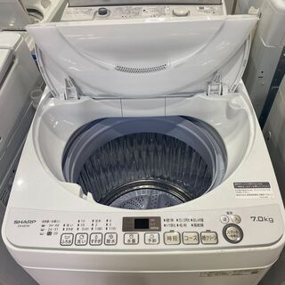 愛品館市原店】SHARP 2019年製 7.0kg洗濯機 ES-KS70V-W【