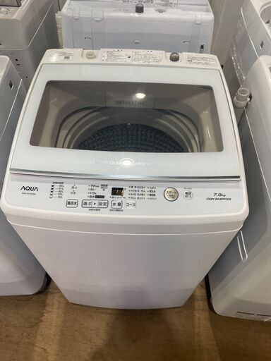 【愛品館市原店】AQUA 2019年製 7.0kg洗濯機 AQW-GV70H【管理I4S029376-104】