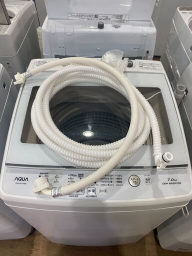 【愛品館市原店】AQUA 2019年製 7.0kg洗濯機 AQW-GV70H【管理I4S029376-104】