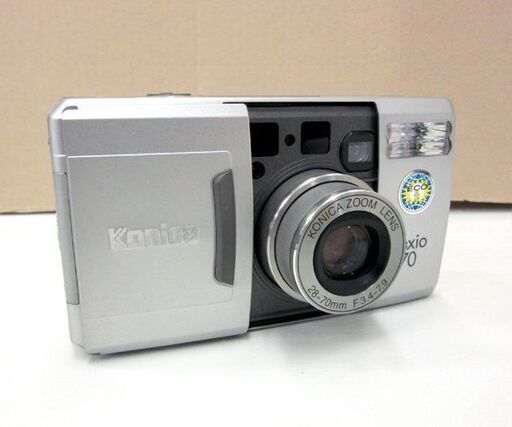 KONICA LEXIO 70 コンパクトフィルムカメラ シルバー 収納袋付き