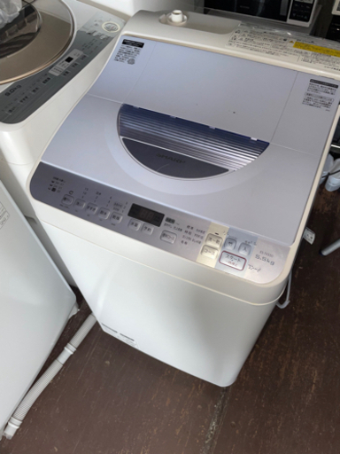 No.1014 SHARP 5.5kg/3.5kg 洗濯乾燥機　2015年製　近隣配送無料